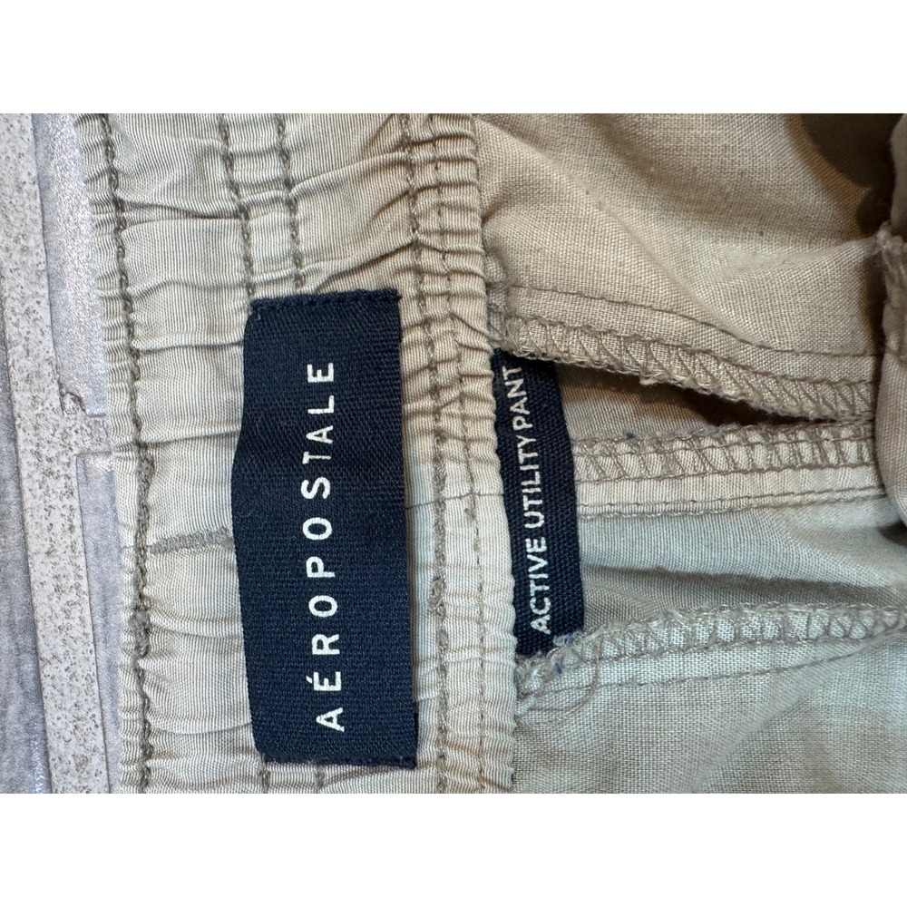 Aeropostale Active Utility Cargo Pants Tan Khaki - Picture 4 of 4